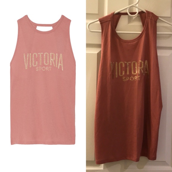 Victoria’s Secret Logo Twist Open-back Sports Tank - Picture 2 of 6